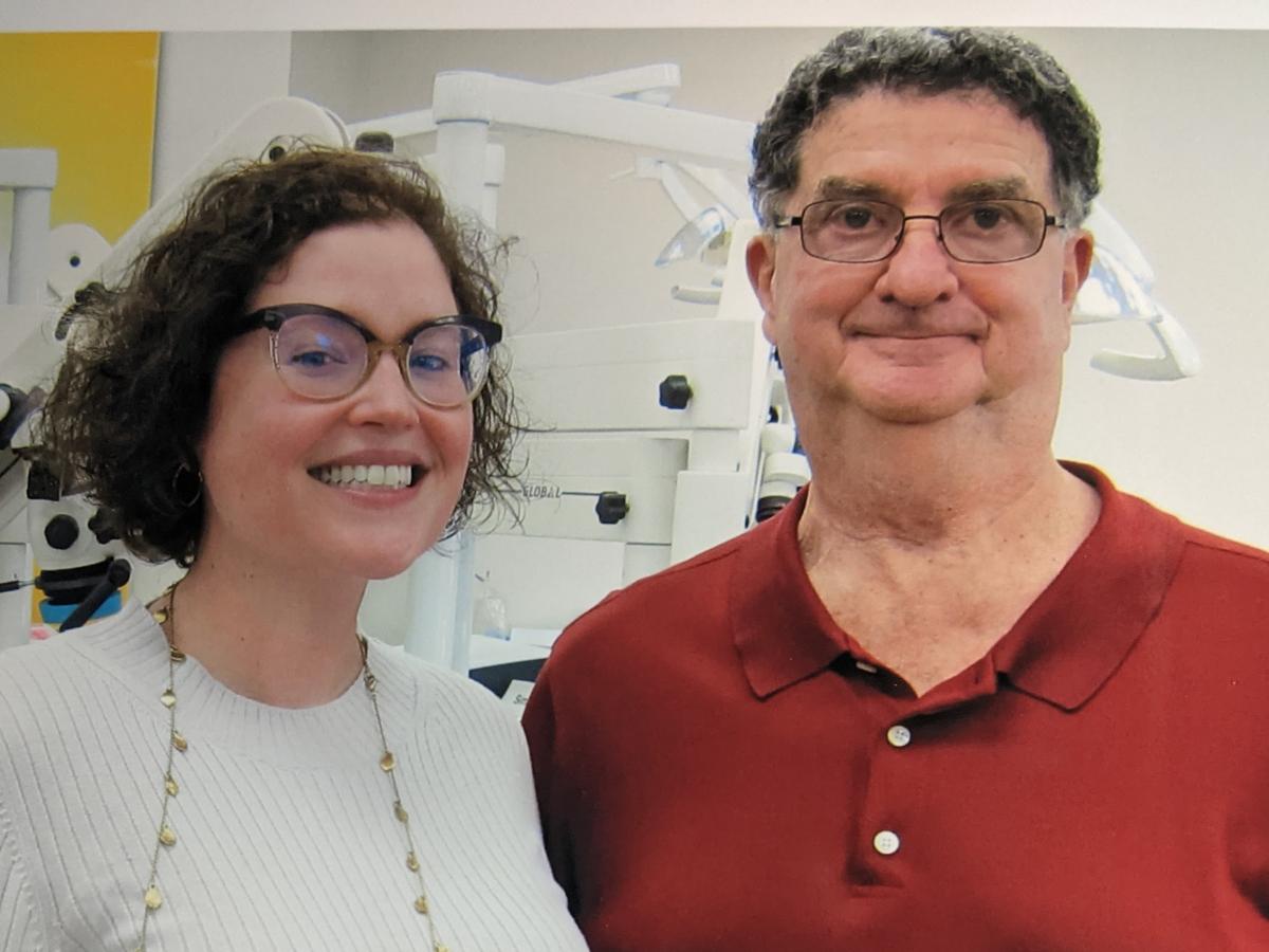 Dr. Zoulas with a colleague at a continuing-education event